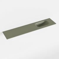 MONDIAZ EDEN Army solid surface inleg wastafel voor toiletmeubel 100cm. Positie wasbak rechts - thumbnail