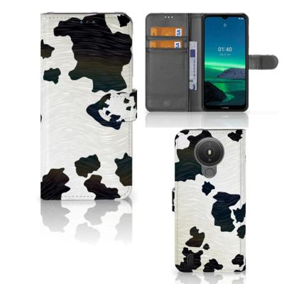 Nokia 1.4 | Telefoonhoesje | Met pasjeshouder | Koeienvlekken Nokia 1.4 | Telefoonhoesje | Met pasjeshouder | Koeienvlekken