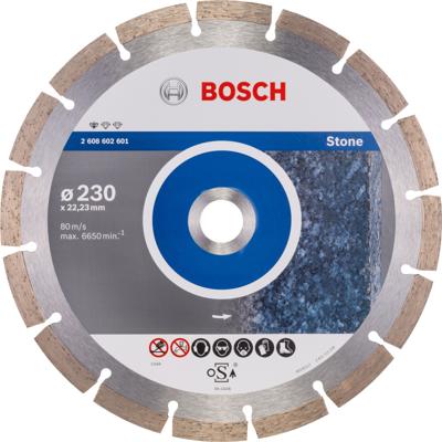 Bosch Diamantdoorslijpschijf Standard for Stone 230 x 22,23 x 2,3 x 10 mm 1st