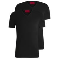 Hugo Boss T-shirts V-hals 2-pak Hugo red label zwart - thumbnail