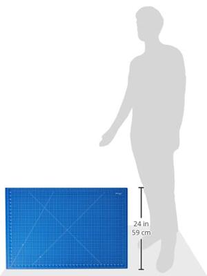 Westcott AC-E46001 Snijmat A1 Blauw 3-laags 900x600mm, Zelfherstellend
