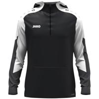 JAKO 6770 Sweater Met Kap Dynamic - Zwart/Wit/Antraciet - L - thumbnail