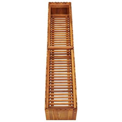 VidaXL Plantenbak verhoogd 150x30x25 cm massief acaciahout