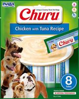 INABA Liquid Dog Treats Churu Cream met kip en tonijn - 8 tubes van 20 g - thumbnail