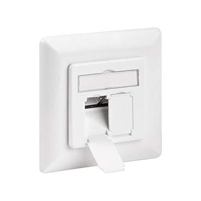 Goobay 68246 CAT 6 inbouwdoos (UP), 2 x RJ45 UAE stopcontact, 1 Gigabit ethernet, databose, netwerkdoos voor inbouw, afgeschermd