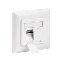 Goobay 68246 CAT 6 inbouwdoos (UP), 2 x RJ45 UAE stopcontact, 1 Gigabit ethernet, databose, netwerkdoos voor inbouw, afgeschermd - thumbnail