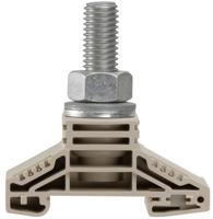 Weidmüller 1780880000 Doorgangsserieklem Boutaansluiting Donkerbeige 20 stuk(s) - thumbnail