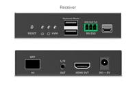 Digitus DS-55349 HDMI-ontvanger HDMI, HDMI-ingang, HDMI-uitgang, SFP, USB, USB-A, USB-A 1.1, Aansluiting voor netvoeding, RS232, Micro-USB, Hoofdtelefoon (3.5 - thumbnail