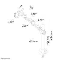 Neomounts fpma-d935g lcd bureausteun - thumbnail