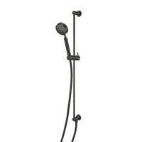 Glijstangset Qisani Flow Geborsteld Mat Zwart - thumbnail