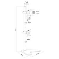 Neomounts Bureausteun FPMA-D550DDVBLACK monitorarm - thumbnail