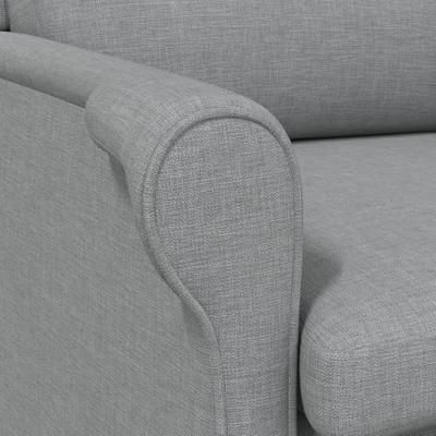 Fauteuil Lichtgrijs 76 x 94 x 102 cm Stof