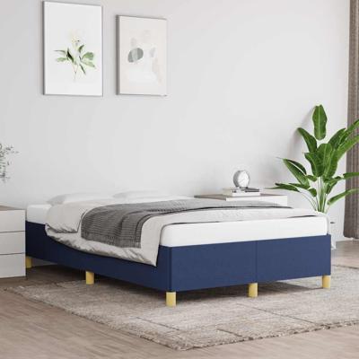 Bedframe zonder matras 120x190 cm stof blauw