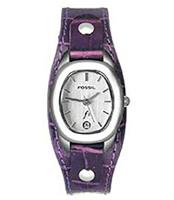Horlogeband Fossil ES9933 Onderliggend Leder Paars 10mm - thumbnail
