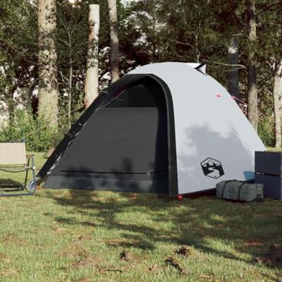 VidaXL Koepeltent 4-persoons waterdicht verduisterend stof wit