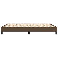 Bedframe zonder matras stof donkerbruin 140x190 cm - thumbnail