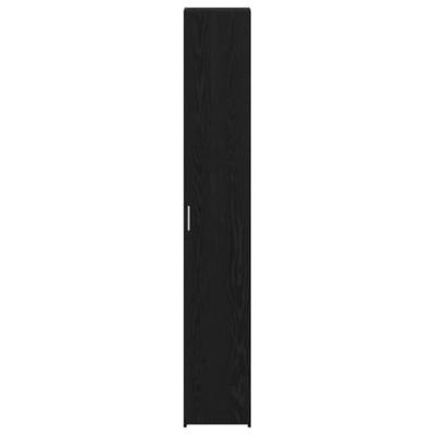 Hoge kast 2 pcs Zwart Eiken 30 x 42,5 x 185 cm