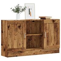 Dressoir 120x30,5x70 cm bewerkt hout oud houtkleurig - thumbnail