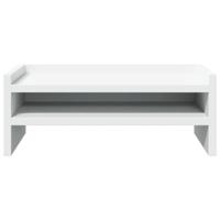 VidaXL Monitorstandaard 42x24x16 cm bewerkt hout wit - thumbnail