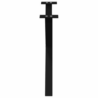 Salontafelpoten 2 st X-vormig 70x(42-43) cm staal zwart