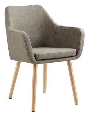 Artistiq Eetkamerstoel 'Jua' Stof, kleur Bruin Artistiq Eetkamerstoel 'Jua' Stof, kleur Bruin