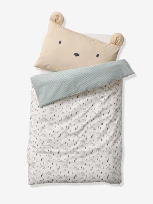 Dekbed baby HYGGE beige, bedrukt