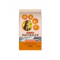 Iams Naturally Adult met zalm & rijst kattenvoer 3 x 2,7 kg - thumbnail
