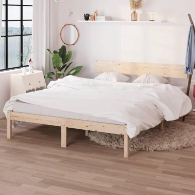Bedframe massief grenenhout 150x200 cm