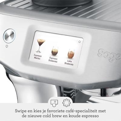 Sage Barista Impress Touch SES882BTR4FEU1 Espresso apparaat Zwart Sage Barista Impress Touch SES882BTR4FEU1 Espresso apparaat Zwart