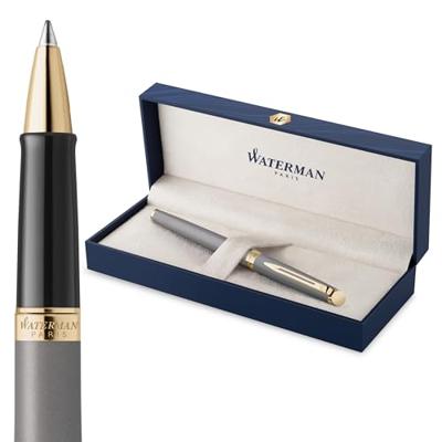 Waterman Hémisphère Metalic roller, fijn, grijs GT, giftbox