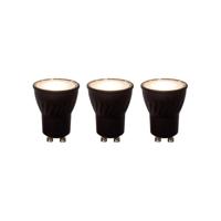Lucide MR11 * 3 - Led lamp - Ø 3,5 cm - LED Dimb. - GU10 (MR11) - 3x3,8W 2700K - Zwart - Set van 3 - thumbnail