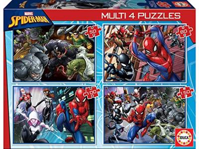 4 progressieve puzzels Spiderman - EDUCA meerkleurig 4 progressieve puzzels Spiderman - EDUCA meerkleurig
