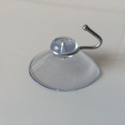 Zuignap transp 40 mm met haak 100 stuks - 7 stuks