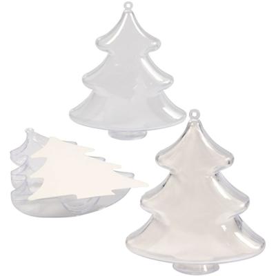 Creativ Company 52151 kerstornament Kerstboomversiering Kunststof Transparant 5 stuk(s)