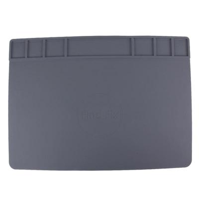 Maintenance Platform High Temperature Heat-resistant Repair Insulation Pad Silicone Mats Size: 49.5cm x 34.7cm(Grey)