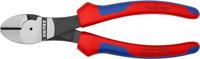 Knipex Kracht-zijsnijtang zwart geatramenteerd met meer-componentengrepen 180 mm - 7402180 - thumbnail