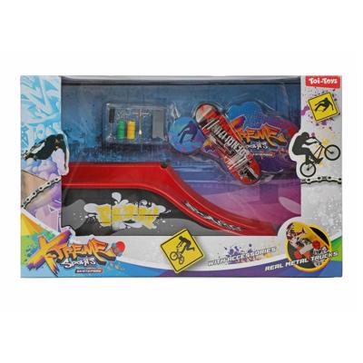 Toi-Toys vingerskateboard of fiets met skatebaan Toi-Toys vingerskateboard of fiets met skatebaan