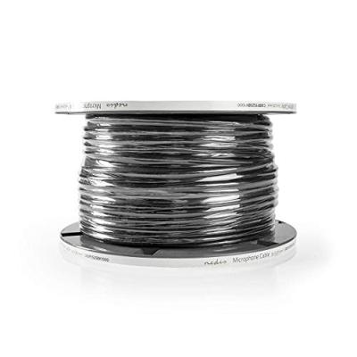 Microfoonkabel | 2x 0,25 mm2 | 100 m | Op Rol | Zwart Microfoonkabel | 2x 0,25 mm2 | 100 m | Op Rol | Zwart
