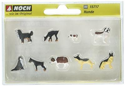 NOCH 15717 H0 Honden figuren Geverfd, Zittend, Staand