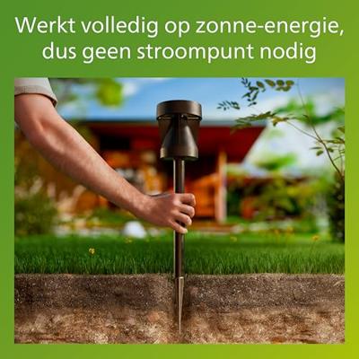 Philips LED 929004659001 Avery Staande lamp op zonne-energie LED LED vast ingebouwd 1.8 W Zwart