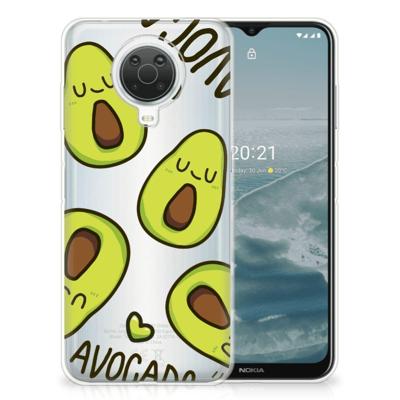 Nokia G20 | G10 Telefoonhoesje met Naam Avocado Singing Nokia G20 | G10 Telefoonhoesje met Naam Avocado Singing