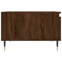 Salontafel 55x55x36,5 cm bewerkt hout bruineikenkleurig - thumbnail