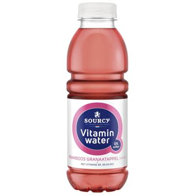 Water Sourcy vitamin framboos/granaatap fles 500ml Water Sourcy vitamin framboos/granaatap fles 500ml