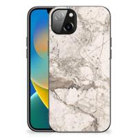 iPhone 14 Plus Marmeren Print Telefoonhoesje Marmer Beige - thumbnail