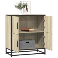 Dressoir 68x35x76 cm bewerkt hout sonoma eikenkleurig - thumbnail