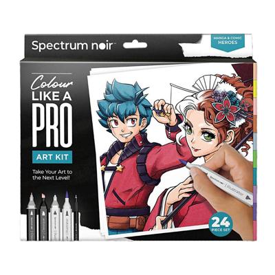 Creativ Company Hobbyset illustratie manga en stripboekhelden kleurset Creativ Company Hobbyset illustratie manga en stripboekhelden kleurset