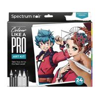 Creativ Company Hobbyset illustratie manga en stripboekhelden kleurset - thumbnail