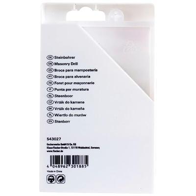 Fischer D-S 543027 Steen-spiraalboorset 8-delig 3 mm, 4 mm, 5 mm, 6 mm, 7 mm, 8 mm, 9 mm, 10 mm Cilinderschacht 1 set(s)