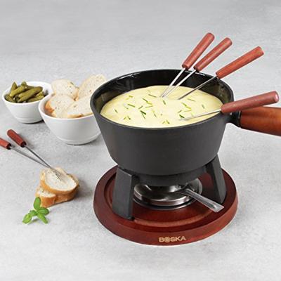 Boska Fondueset Pro - 4 personen - zwart - 1.2 liter