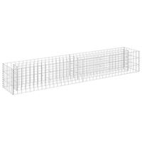 VidaXL Gabion plantenbak verhoogd 180x30x30 cm gegalvaniseerd staal - thumbnail